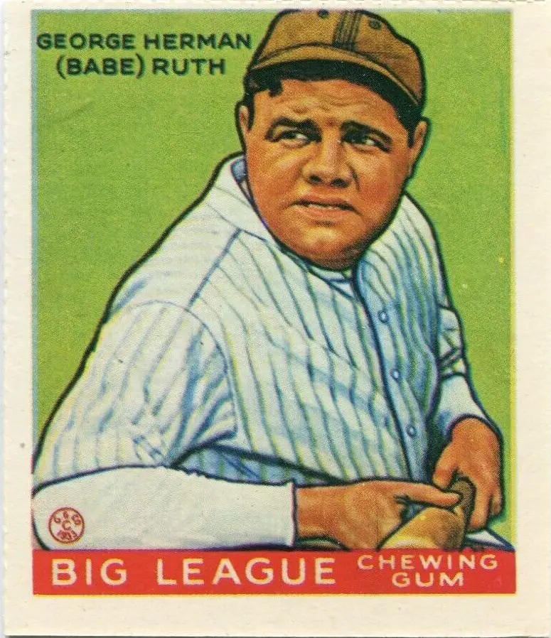 Babe Ruth Reprint card