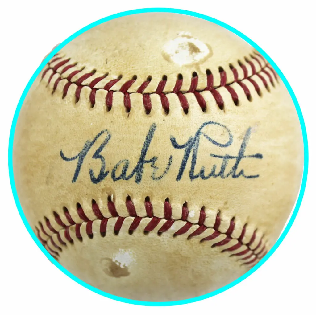 signed Babe Ruth Baseball