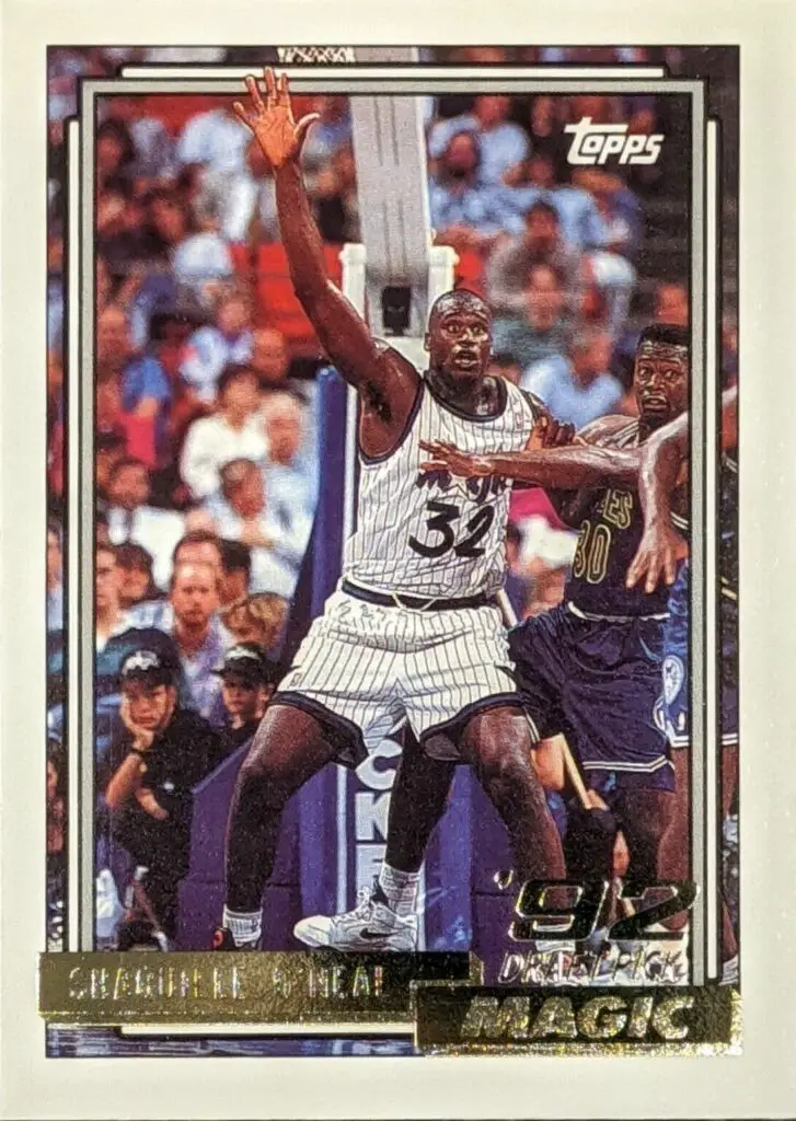 1992 Shaquille O’Neal Topps Gold Rookie Card RC #362