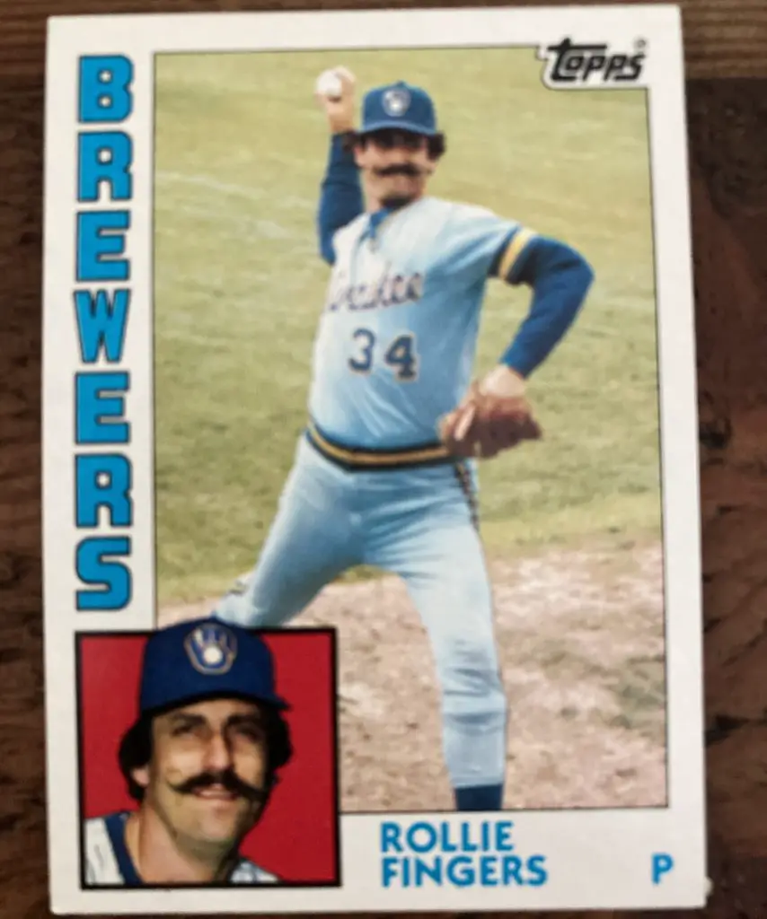 Rollie Fingers Brewers Baseball Card