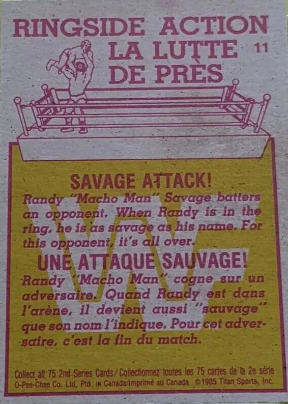French rear Randy Savage card