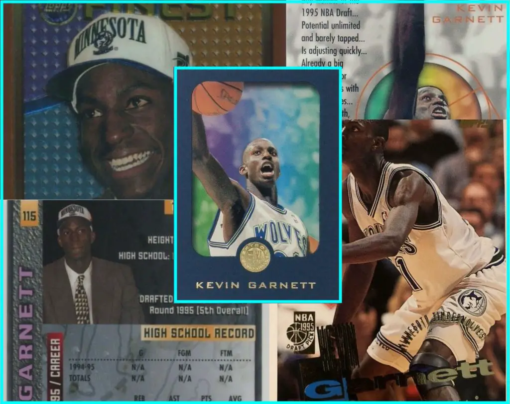 Kevin Garnett Rookie Card Collage