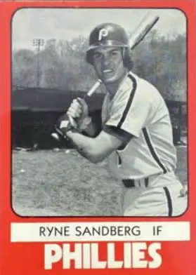 Phillies Sandberg card 1980