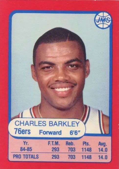 1985-1986 Rookie Card JMS #4 Charles Barkley