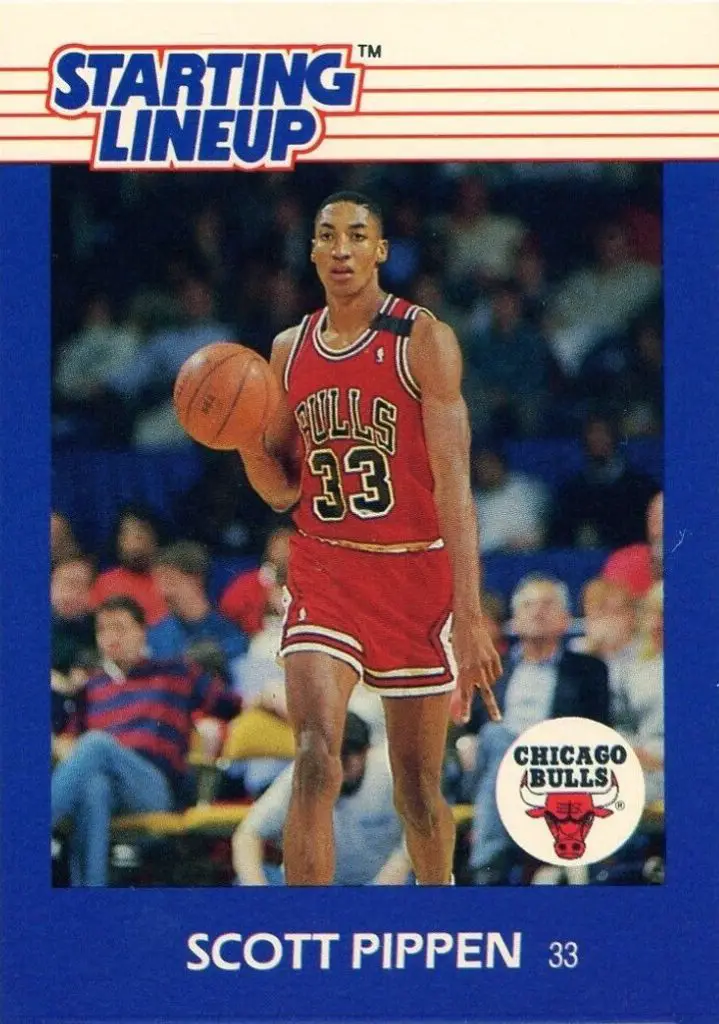 1988 Kenner Scottie Pippen starting line up card, Not Numbered