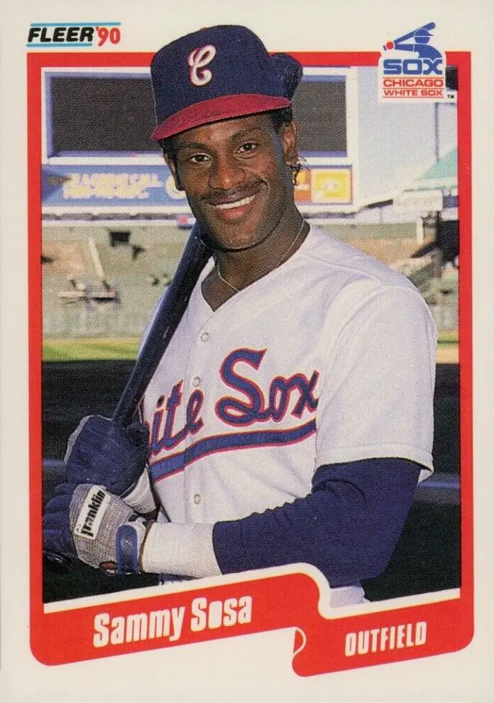 1990 Fleer #548 Sammy Sosa baseball Rookie Card