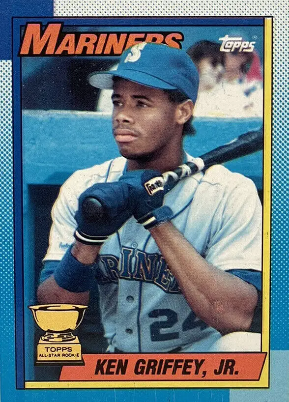 most collectible 1990 topps baseball cards. Griffey  #336