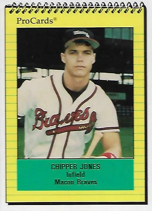 Chipper Jones1991 ProCards Macon Braves, Card #872