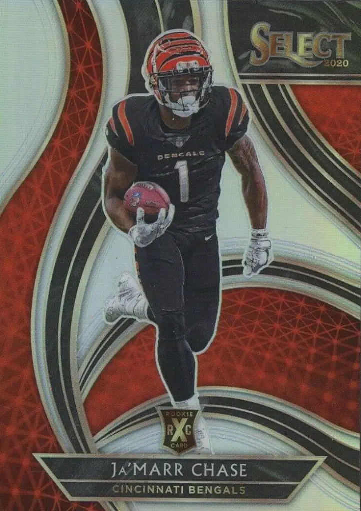 2020 Panini Select Silver XRC #411 Ja'Marr Chase Rookie Card