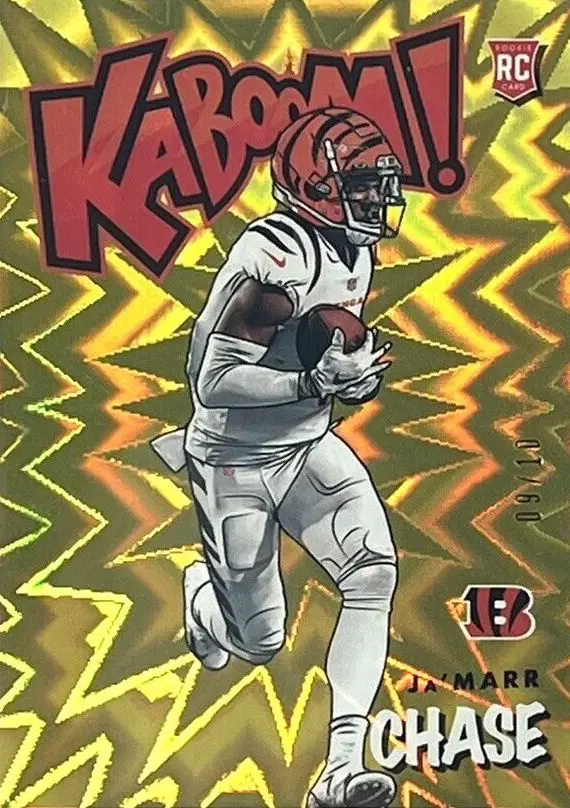 2021 Panini Absolute Kaboom! Gold #K46 Ja'Marr Chase Rookie Card