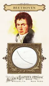 Allen & Ginter Hair Relic card Beethoven