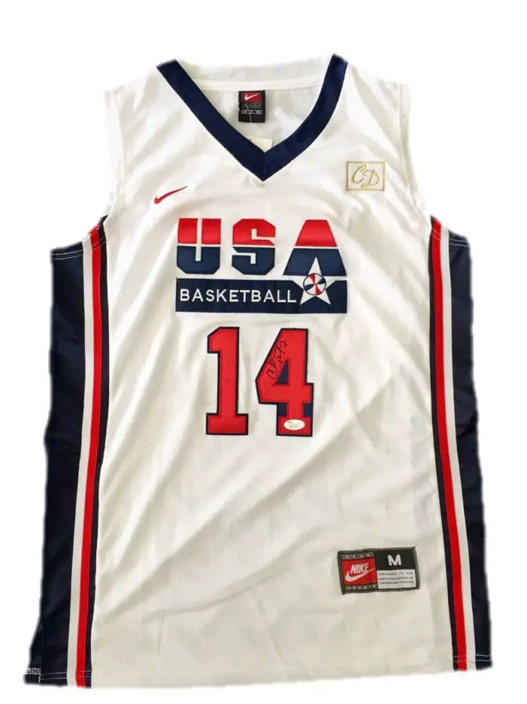 Charles Barkley autographed 1992 Olympic Jersey