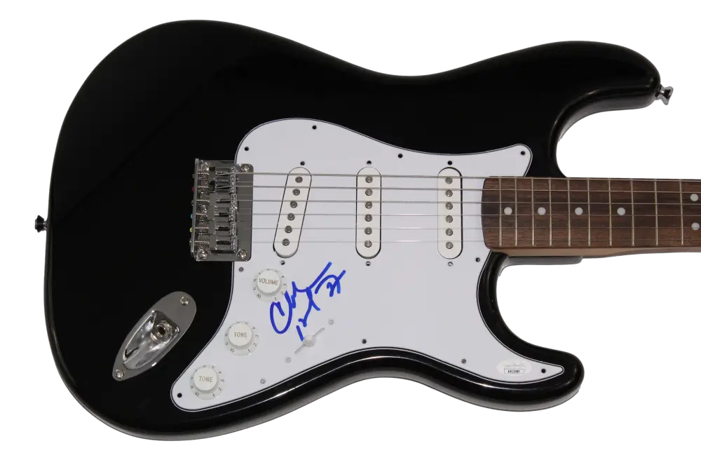 Charles Barkley autographed guitar