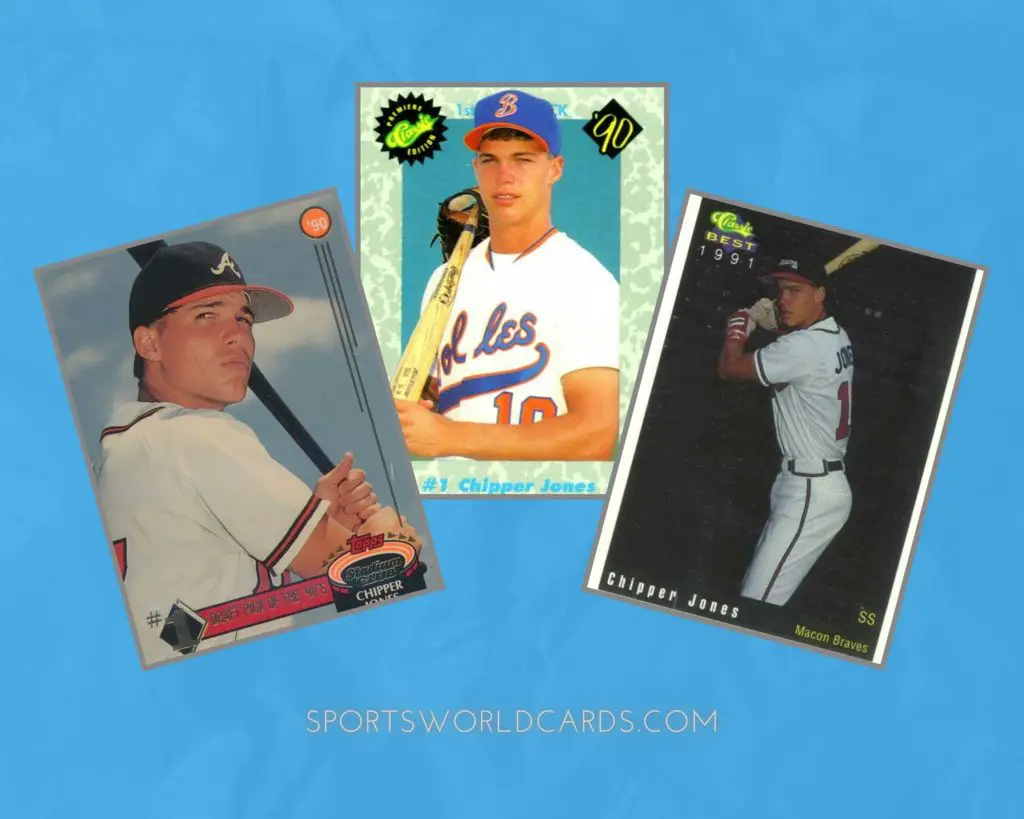 Chipper Jones Baseball Card Collage
