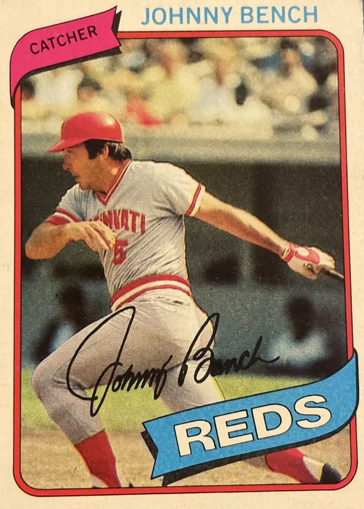 Johnny Bench, 1980 Topps Card #100