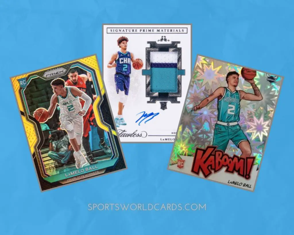 Lamelo Ball Expensive cards collage