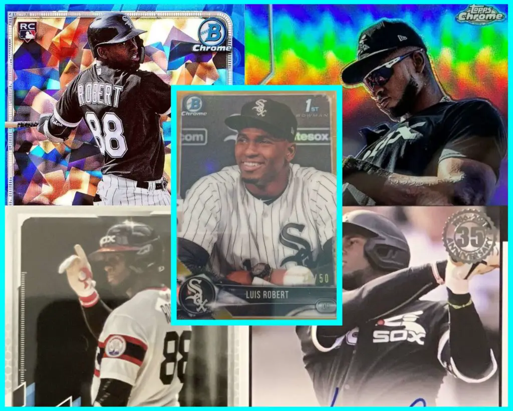 Luis Robert Baseball Card Collage