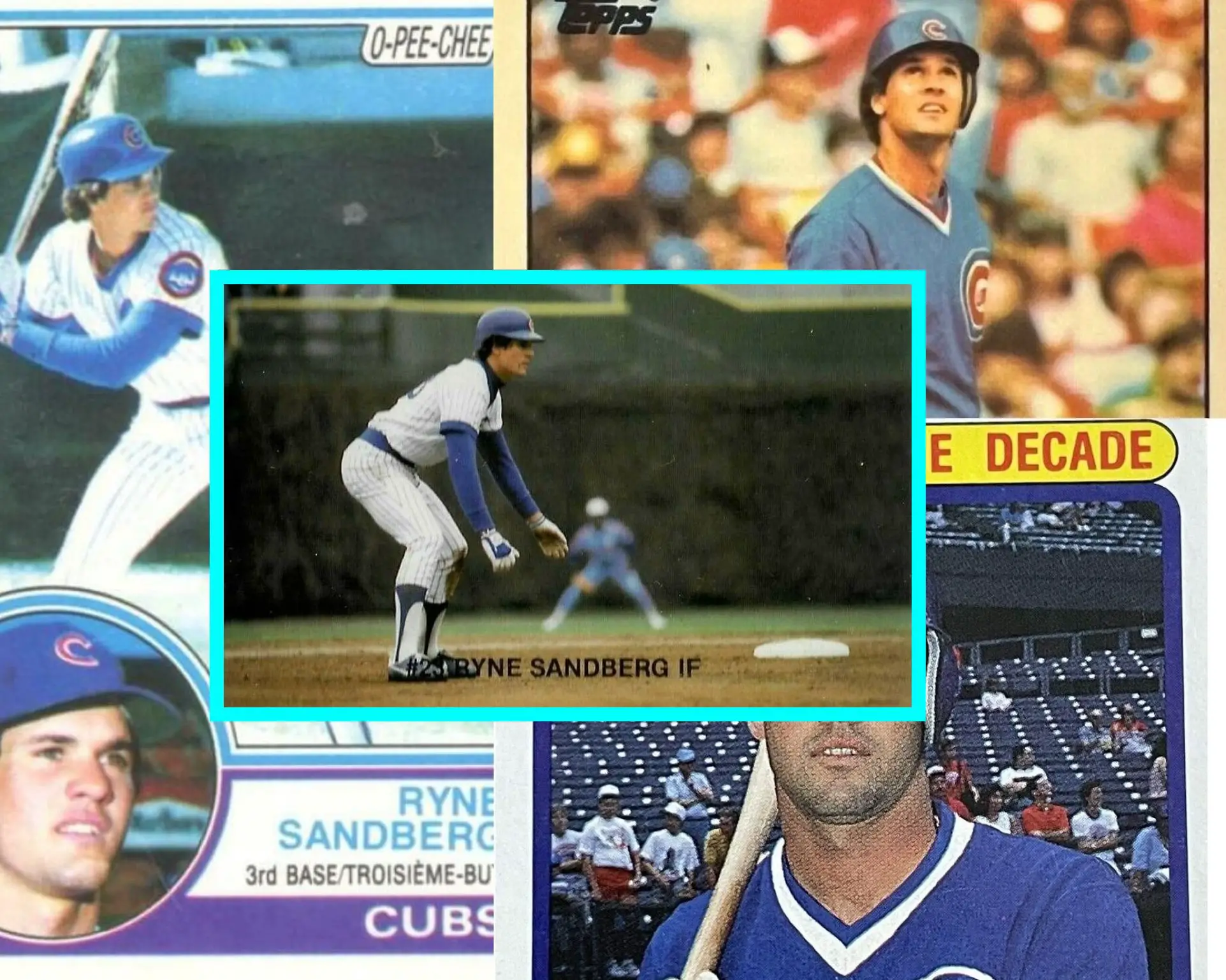 Ryan Sandberg Baseball card collage