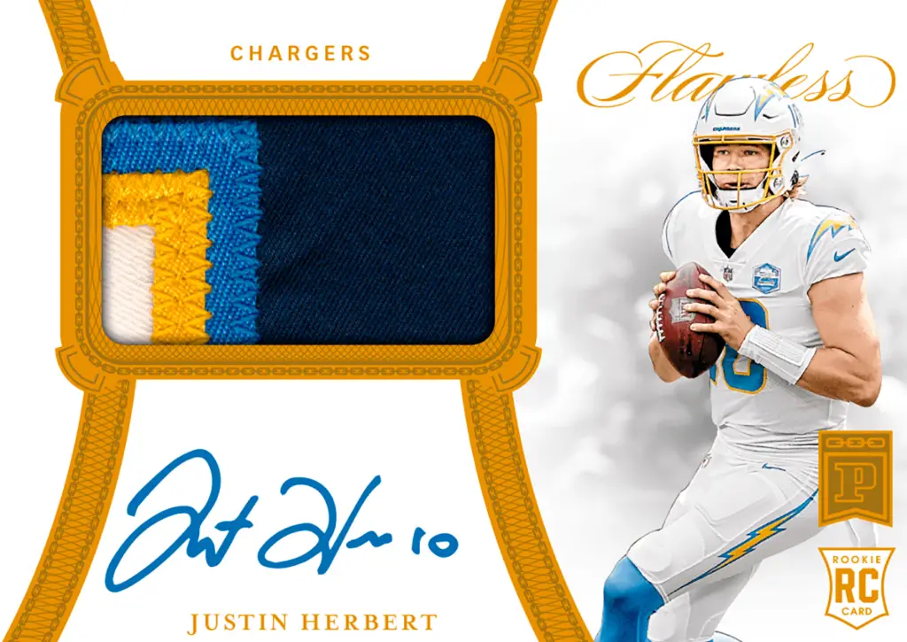 2020 panini flawless autograph patch, card #4