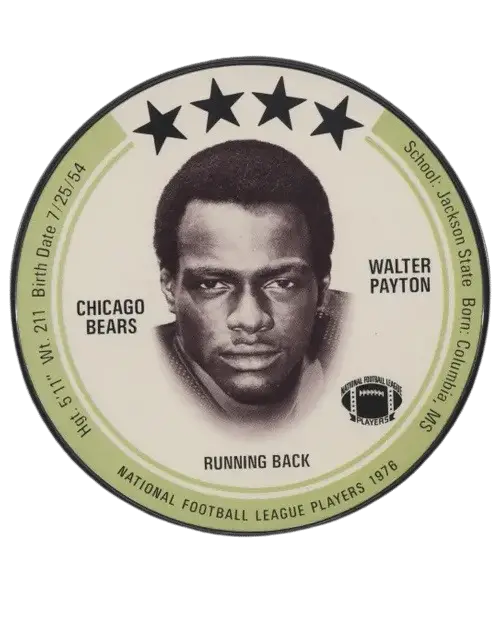 1976 Walter Payton Saga Disc Rookie Card