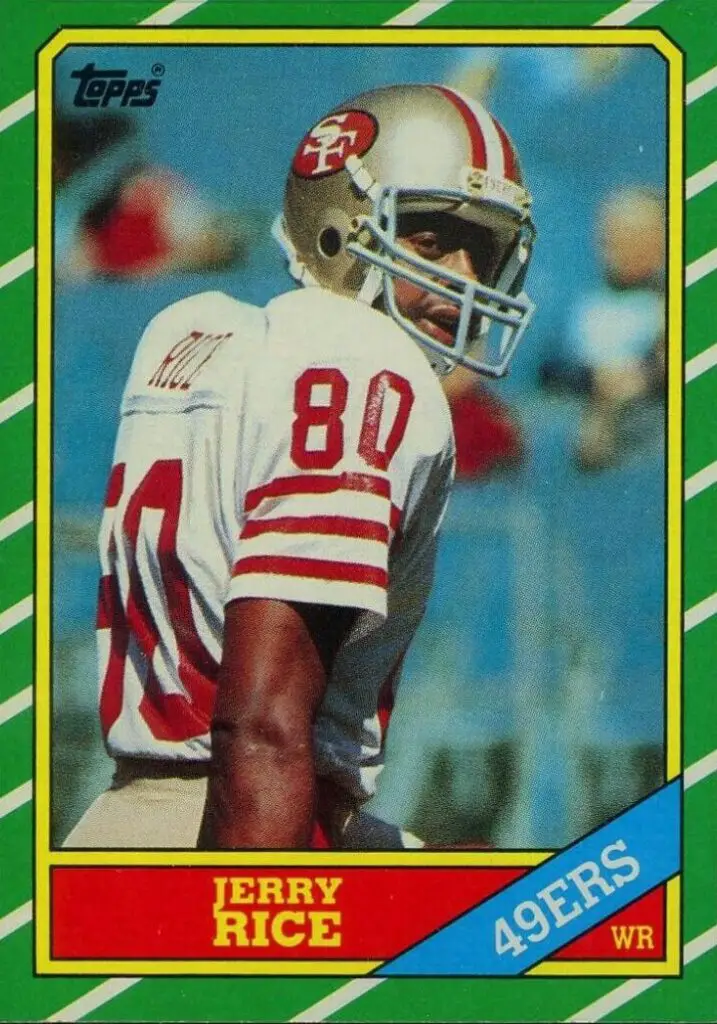 1986 Topps Jerry Rice Rookie Card #161