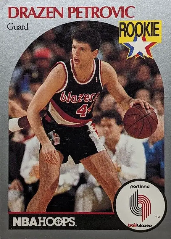 1990 NBA Hoops Drazen Petrovic Rookie Card #248