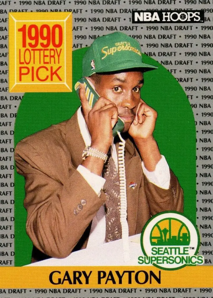 1990 NBA Hoops Gary Payton Rookie Card #391