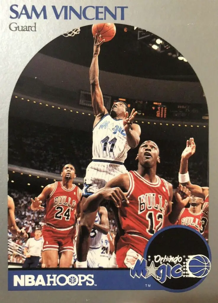 1990 NBA Hoops Sam Vincent Card #223