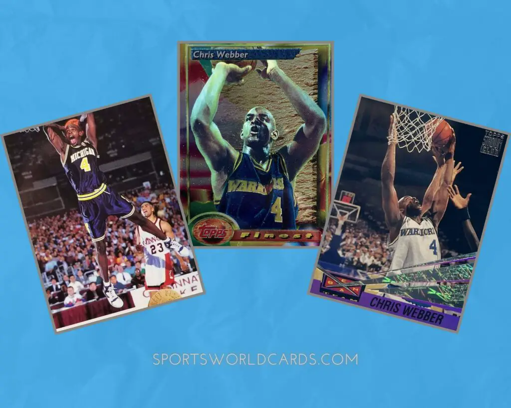 Chris Webber sports cards collage