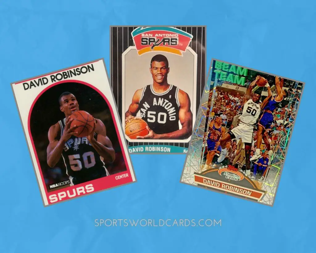 David Robinson Basketball Card Collage