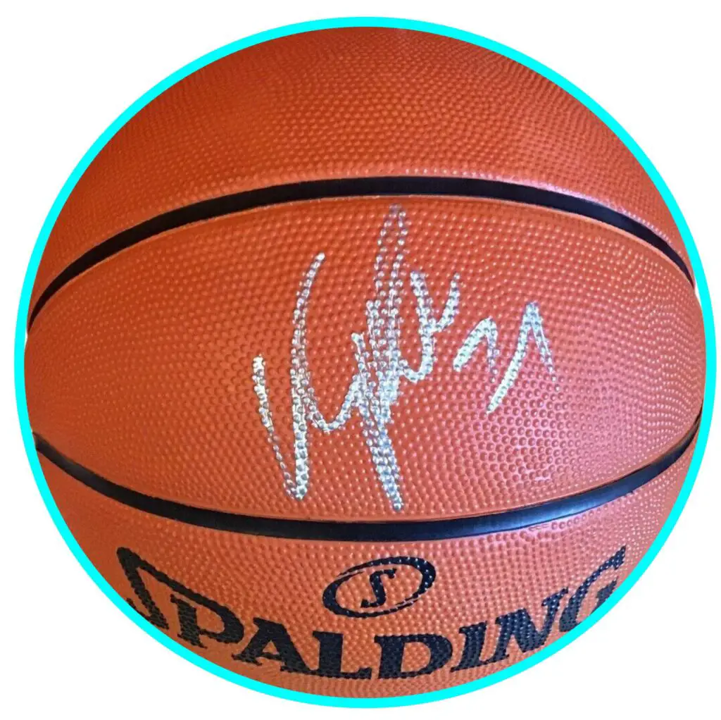 Dominique Wilkins signed basketball