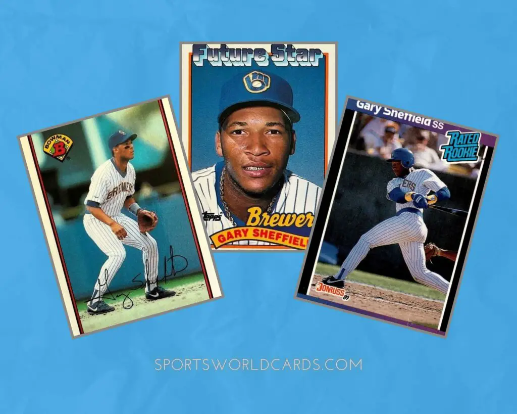 Gary Sheffield Baseball Card Collage