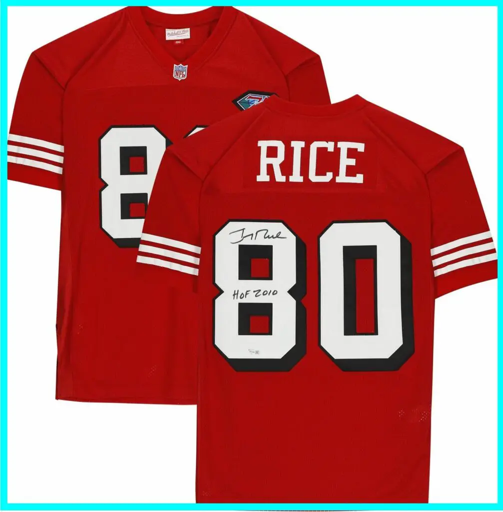 Jerry Rice signed Jersey