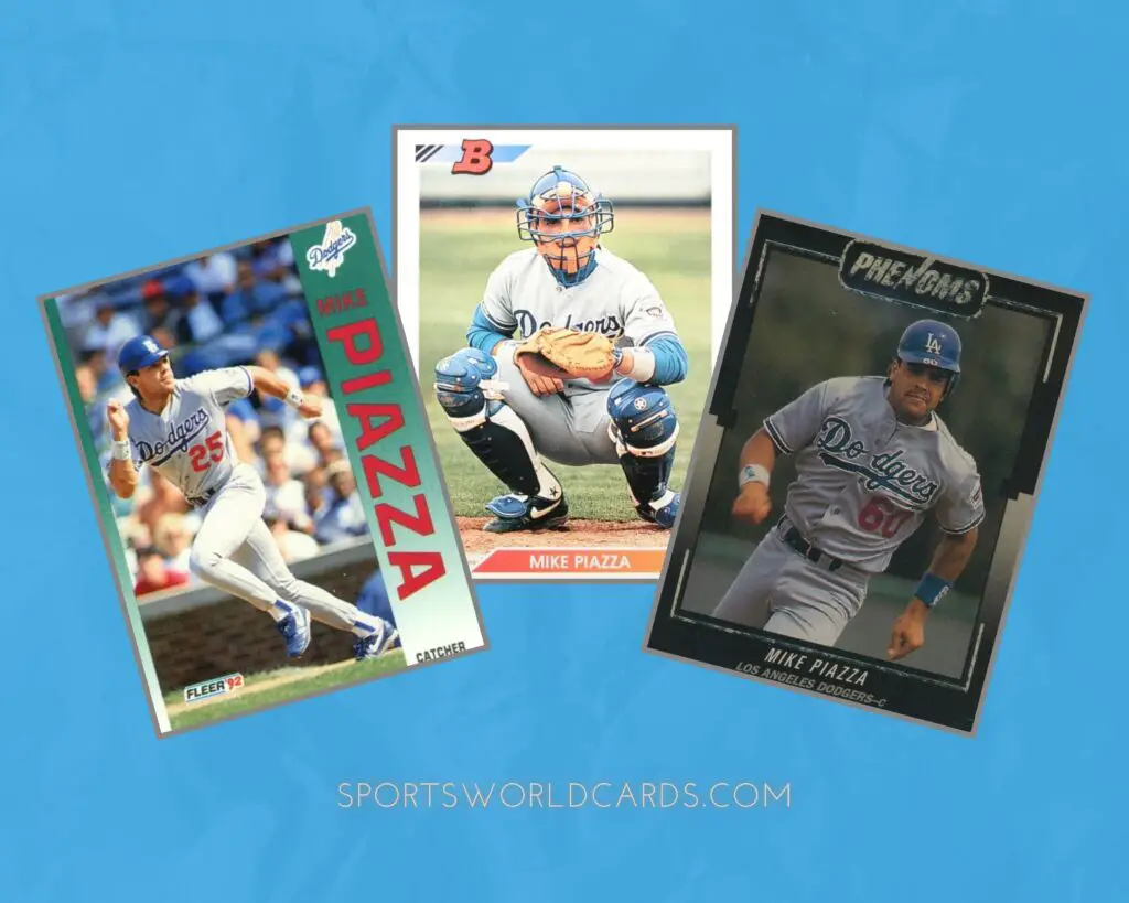 Mike Piazza Baseball Card Collage