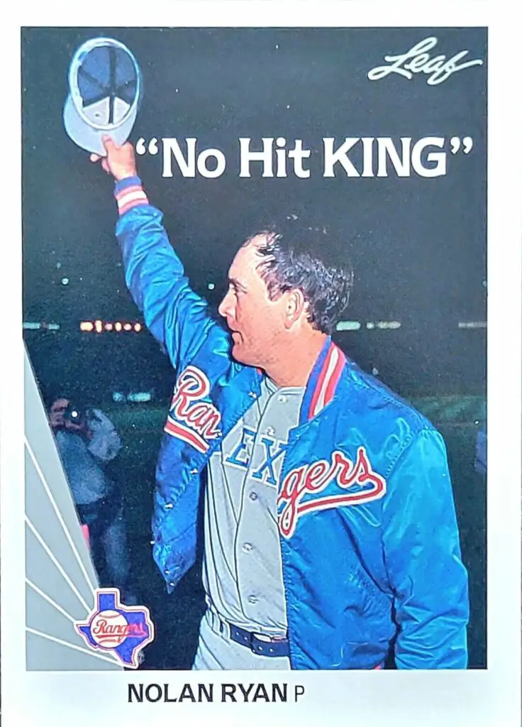 Nolan Ryan No Hit King #265 Leaf 1990 Baseball cards