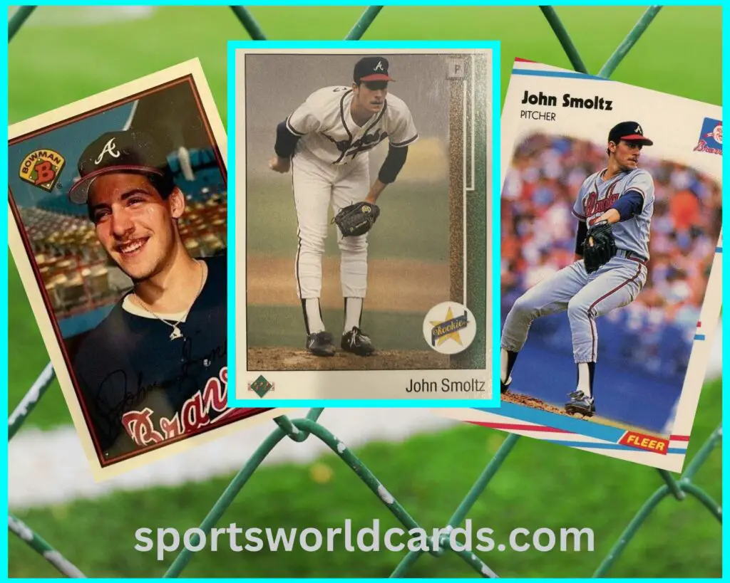 John Smoltz rookie card collage