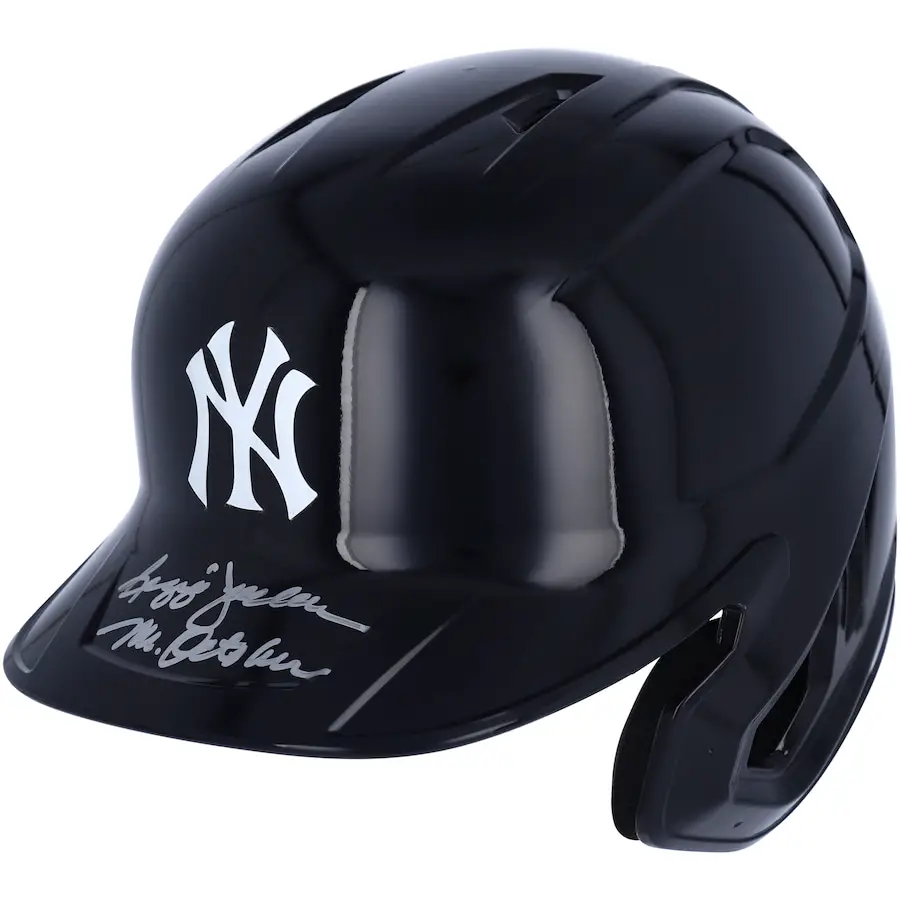 Signed Reggie Jackson Helmet