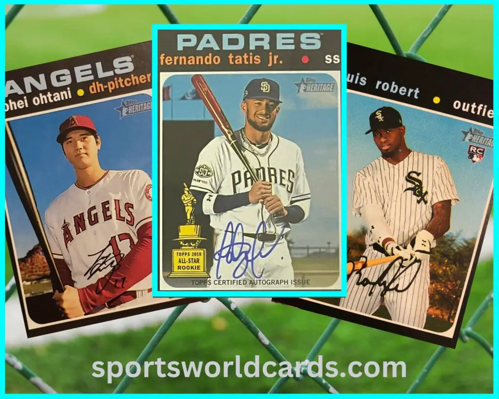 Topps 2020 Heritage vertical card collage