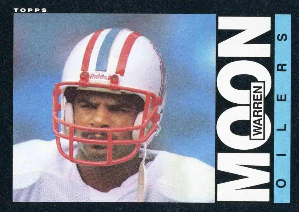1985 Topps Warren Moon Football Rookie Card #251
