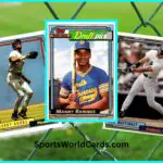 1992 Topps Baseball Cards collage