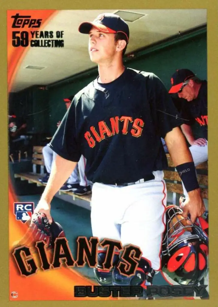 2010 topps Buster Posey Rookie Card Gold #2