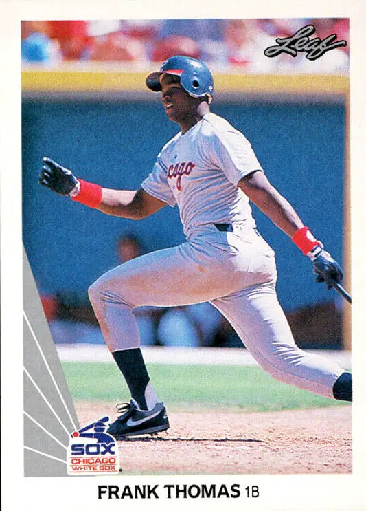 1990 Leaf Frank Thomas Baseball Rookie Card #300