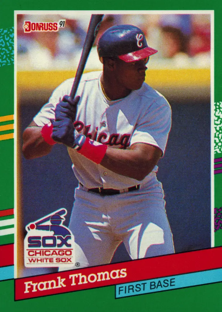 1991 Donruss Frank Thomas Rookie Baseball Card #477