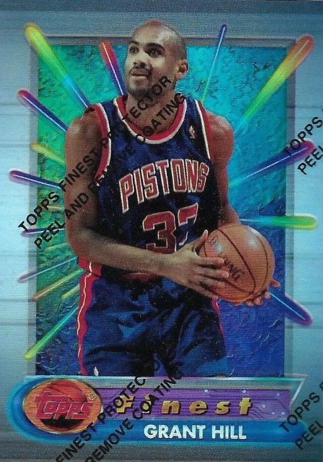 1994-1995 Topps Finest Refractor, Grant Hill Rookie Card #240