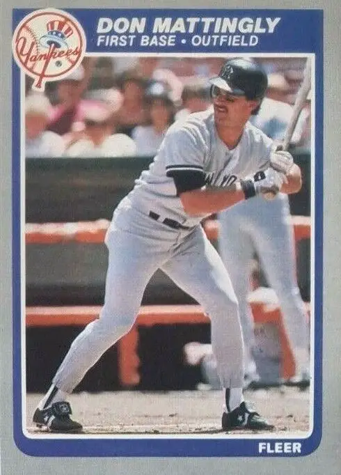 1985 Fleer, Don Mattingly Baseball Card #133