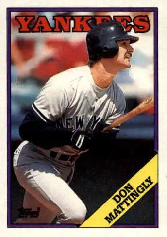 1988 Topps Don Mattingly Baseball Card #300