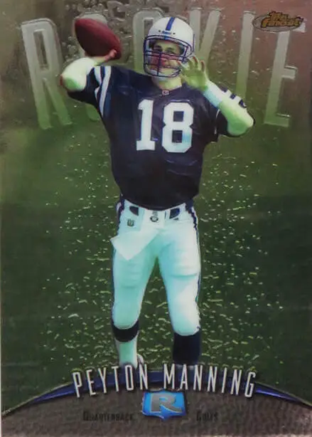 1998 Topps Finest Peyton Manning Rookie Card #121
