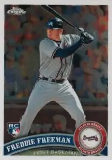 2011 Topps Chrome Baseball Rookie Card #173 Freddie Freeman