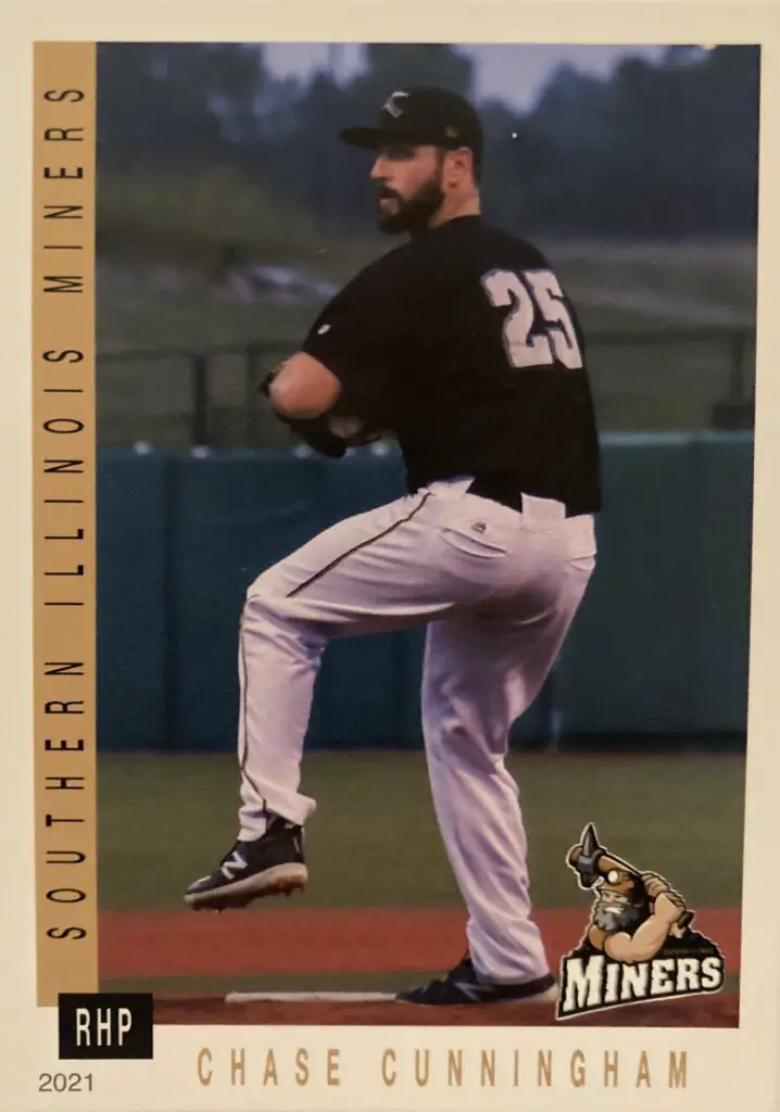 Chase Cunningham. Miners Baseball Card 2021