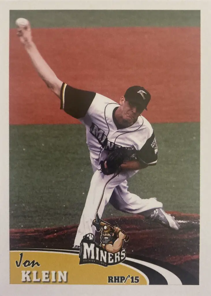 Jon Klein 2015 baseball card
